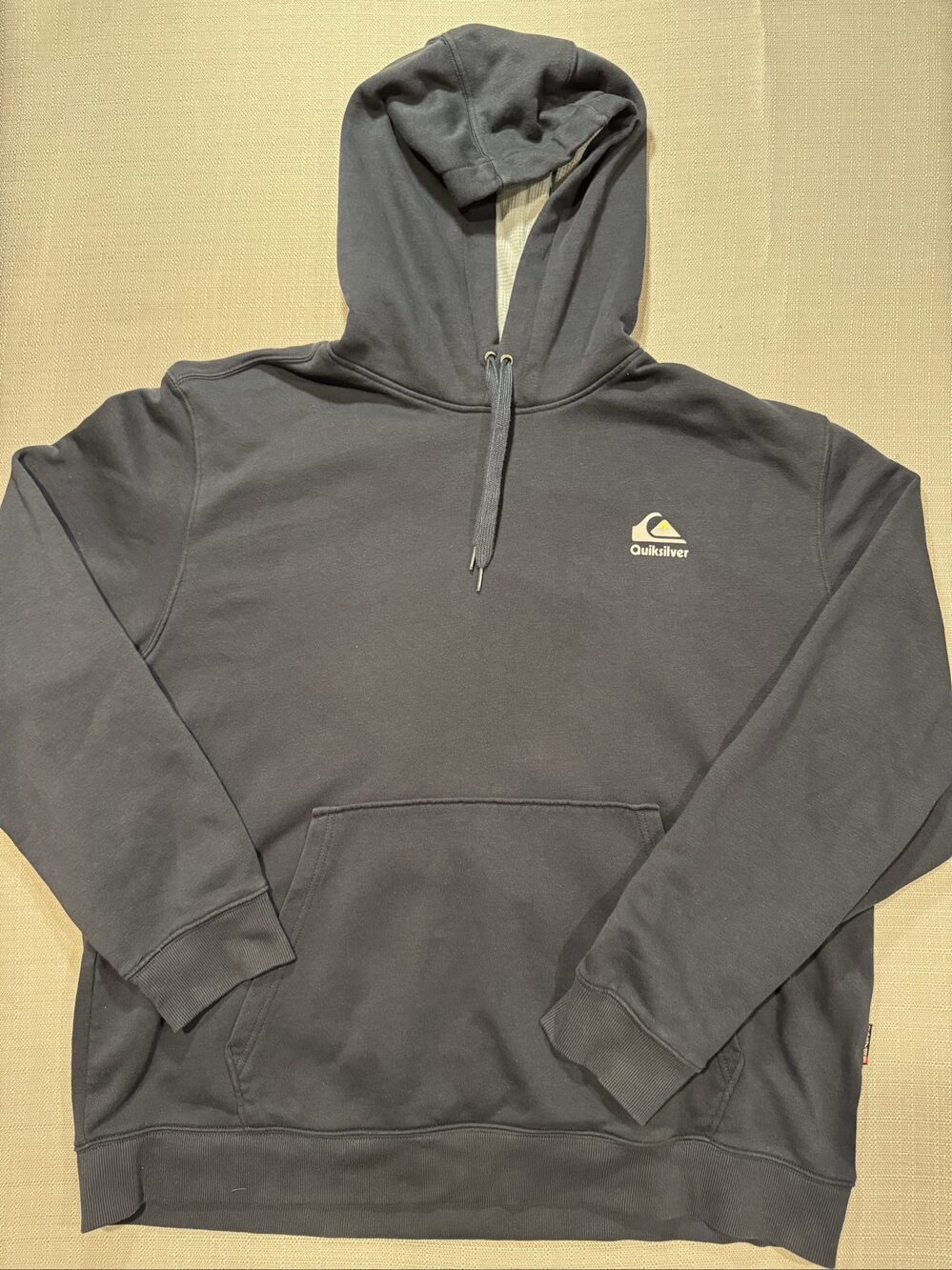 Men’s Quiksilver 1969 A Touch of Paradise Pullover Hoodie – Navy Blue – XXL